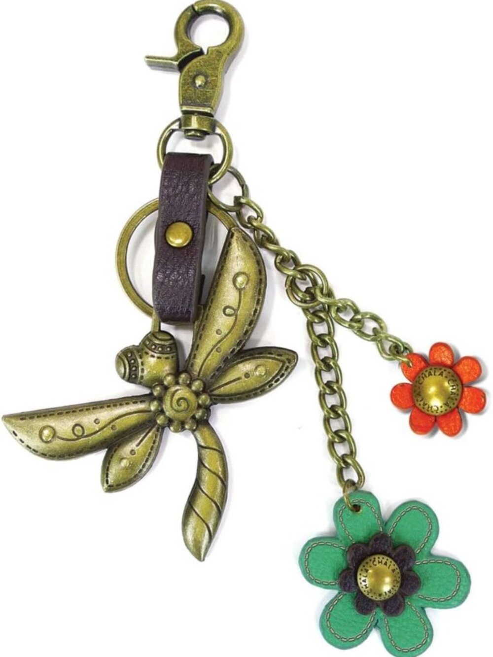 Decorative Purse Charm & Key Fob - Unique Metal Keychain Accessory for Bags